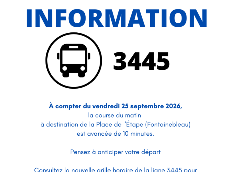 changement horaire 3445