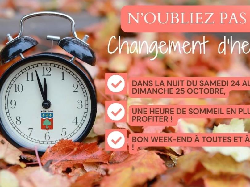 changement d'heure