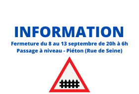 Information fermeture passage a niveau