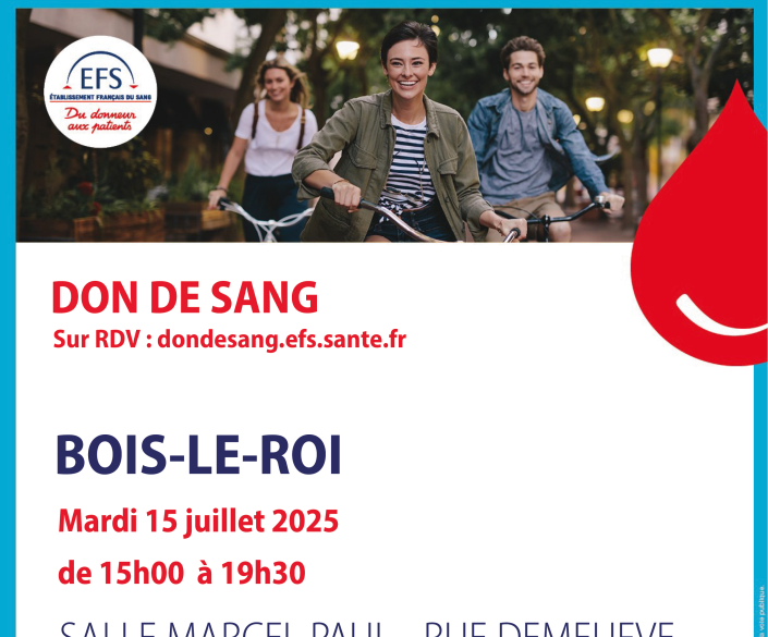 Affiche Don du sang - 15 juillet