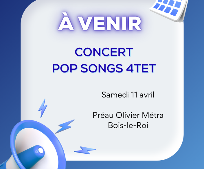 à venir concert POP SONG