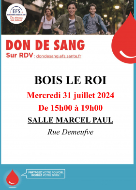 Collecte de sang juillet 2024