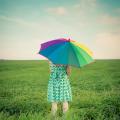 fille parapluie