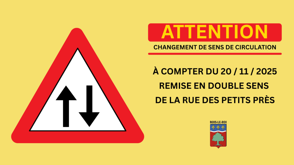 Changement double sens - rue petits près