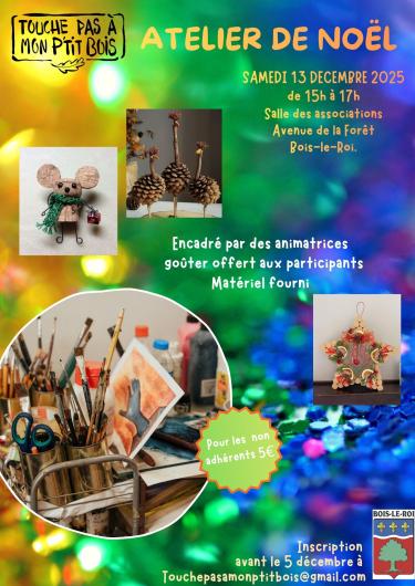 Atelier Noel - Touche pas à mon ptit bois