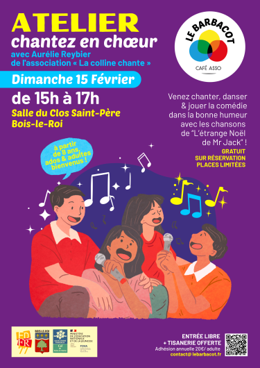 Affiche de l'atelier Chantez en chœur