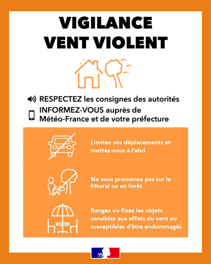 alerte orange - vent