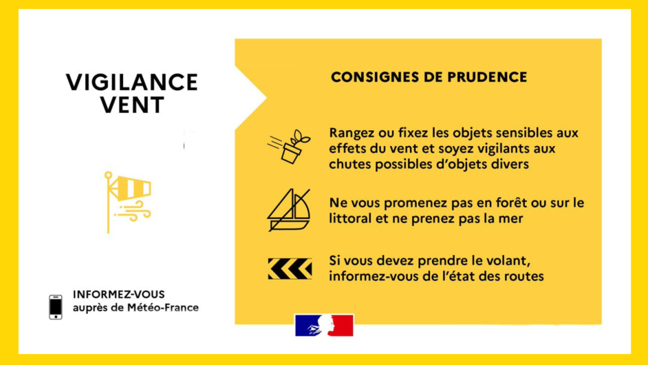 Vigilance Jaune Vent