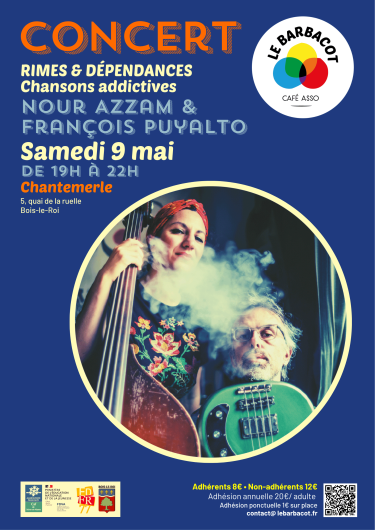 Affiche Concert Nour Azzam et François Puyalto