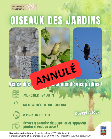 Oiseaux jardins annulé-juin 26