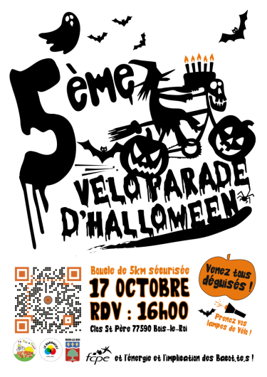 5ème Vélo-parade d'Hallowween le 17 octobre