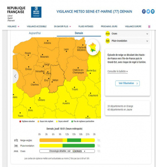 Météo France vigilance neige-verglas