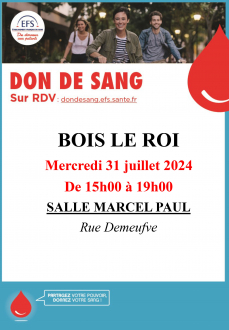 Collecte de sang juillet 2024