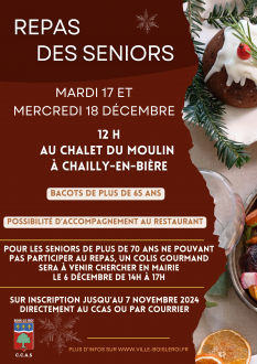 Repas des seniors et colis de fin d'année