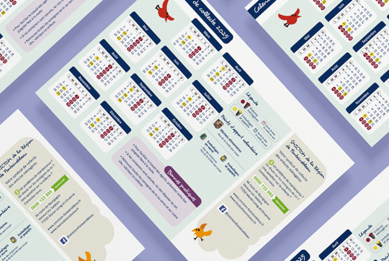 Calendrier collecte déchets 2025