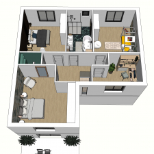 Modélisation 3D d'une maison R+1