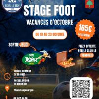 flyer stage foot - vacances d'octobre