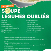 Idée soupe - Légumes oubliés