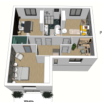 Plan projection Maison Bacotte