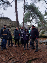 Marche en forêt au Rocher Canon du 12 février 2025