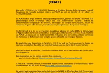Enquête publique PCAT