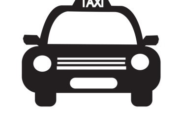 Icone taxi noir