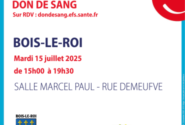 Affiche Don du sang - 15 juillet