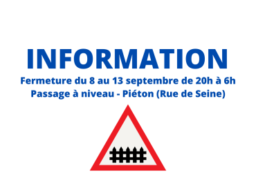 Information fermeture passage a niveau