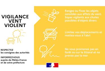 vigilance jaune vent orage