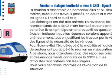 Reunion dialogue sncf ligne R