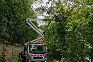 Travaux suite orage quai de la Ruelle