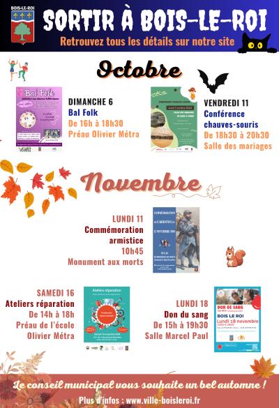 Sortir à Bois-le-Roi - Automne 2024