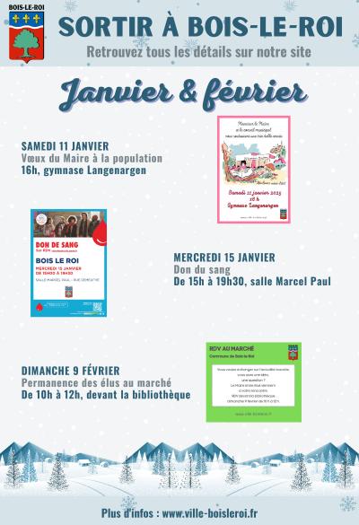 Sortir à Bois-le-Roi - Janvier &amp; février 2025