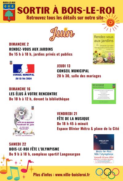 Sortir à Bois-le-Roi - Juin 2024