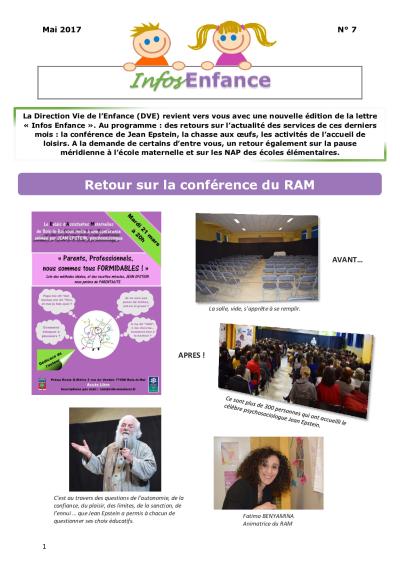 Lettre d'information Enfance n°7